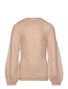 Pullover Ls Knit Beige Minymo