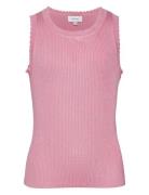 Vmfiji Sl U-Neck Top Ga Girl Pink Vero Moda Girl