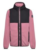 Fleece Jacket - W. Hood Pink Color Kids