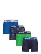 Puma Boys Basic Boxer Aop 4P Ecom Patterned PUMA