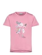 T-Shirt W. Print -S/S, Girl Pink Color Kids