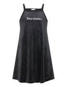 Glitter Velour Frill Dress Black Juicy Couture
