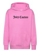 Juicy Flocked Oth Over Hoody Pink Juicy Couture