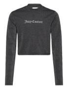 Lurex Jersey Turtle Neck Ls Top Grey Juicy Couture