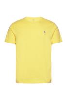 Custom Slim Fit Jersey Crewneck T-Shirt Yellow Polo Ralph Lauren