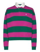 Striped Cropped Jersey Rugby Shirt Patterned Polo Ralph Lauren