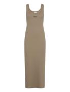 Drewgz Sl Logo Dress Beige Gestuz