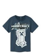 Nkmjin Minecraft Ss Top Box Noos Bfu Blue Name It