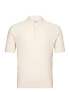 100% Cotton Micro-Structure Polo Shirt Cream Mango