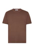 Knit Cotton T-Shirt Brown Mango