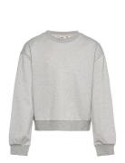 Koglaura L/S Short Glitter O-Neck Ub Swt Grey Kids Only