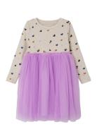 Nmflucky Ls Tulle Dress Purple Name It