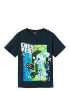 Nkmjoshi Minecraft Ss Top Box Bfu Blue Name It