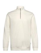 Onsconnor Reg 1/4 Zip Sweat Cream ONLY & SONS