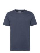 Mouliné O-Neck Tee S/S Blue Lindbergh