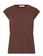 Cc Heart T-Shirt Brown Coster Copenhagen