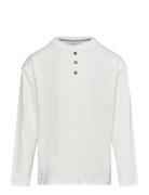 Long Sleeve Cotton T-Shirt White Mango