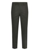 Flannel Wool Blend Formal Pant Green Lindbergh