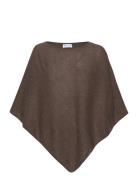 Triangle Poncho Brown Davida Cashmere