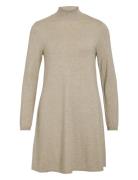 Vicomfy A-Line Rollneck Knit Dress/Su/Pb Beige Vila