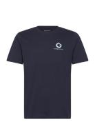 Regular Fit Single Jersey Wave Ches Navy Knowledge Cotton Apparel