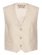 Tailored Tuxedo Vest Cream Stella Nova