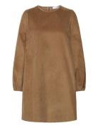 Slfjenny Ls O-Neck Corduroy Dress D2 Brown Selected Femme