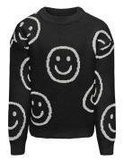 Koghappie L/S Pullover Knt Black Kids Only