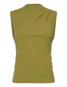 Slfmarwa Sl High Neck Top Khaki Selected Femme