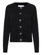 Slfsia Ras Ls Knit Cardigan Noos Black Selected Femme