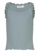 Rkbeatha Sl Top W/ Lace Blue Rosemunde Kids