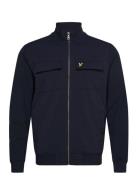 Hybrid Zip Track Jacket Navy Lyle & Scott