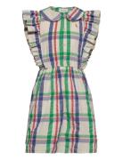 Madras Checks Ruffle Woven Dress Patterned Bobo Choses