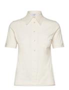 Jersey Short Sleeve Shirt Cream Filippa K