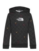 B Drew Peak Light P/O Hoodie Print Black The North Face