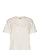 Mmcacho O-Ss Embroidery Tee Cream MOS MOSH