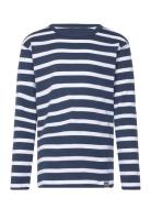 Trio Rib Tobino Tee Ls Blue Mads Nørgaard