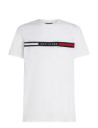 Hilfiger Chest Insert Tee White Tommy Hilfiger