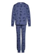 Two Piece Pyjamas Blue Astronaut Blue Geggamoja