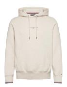 Tommy Logo Tipped Hoody Beige Tommy Hilfiger