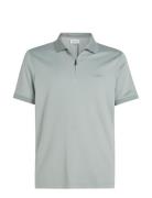 Liquid Touch Welt Zip Polo Grey Calvin Klein