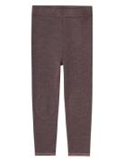 Nmfwang Wool Neddle Legging Solid Noos Brown Name It