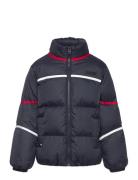 Global Stripe Padded Jacket Navy Tommy Hilfiger