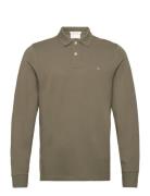 Reg Shield Ls Pique Polo Khaki GANT