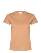 Nano Logo Slim T-Shirt Beige Calvin Klein