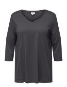 Carbonnie Life 3/4 V-Neck A-Shape Jrs Grey ONLY Carmakoma