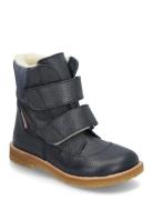 Boots - Flat - With Velcro Navy ANGULUS