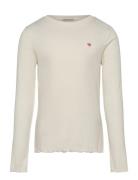 Embroidered Rib Longsleeve Cream Tom Tailor