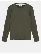 Akkikki L/S Waffle Tee Green Anerkjendt