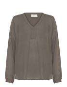 Amber Blouse Ls Khaki Kaffe